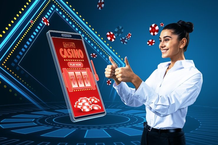 Dealer profesional di studio multi-kamera herospin88 menampilkan kartu roulette dan dealer langsung